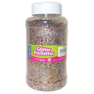 Paillettes en particules MULTICOLORE Salière 454g Économique