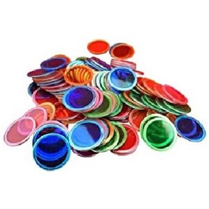 Jetons à Bingo magnétiques, couleurs assorties, 100 par boîte