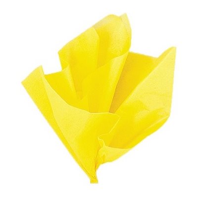 Papier de soie 20"X26" JAUNE 10 / Pqt Papier de soie 20"X26" JAUNE 10 / Pqt