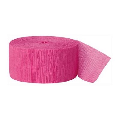 Papier Crêpe en rouleau ROSE VIF 81' X 1.75'' (25) 2 / pqt Papier Crêpe en rouleau ROSE VIF 81' X 1.75'' (25) 2 / pqt