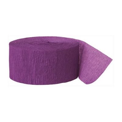 Papier Crêpe en rouleau VIOLET FONCÉ 81' X 1.75'' (25M) 2 / pqt